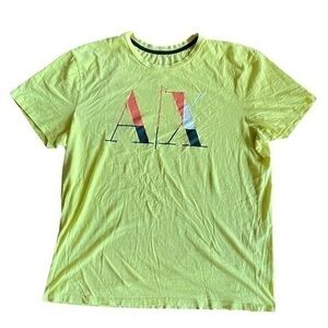 Armani exchange Men's Yellow T-Shirt short sleeve